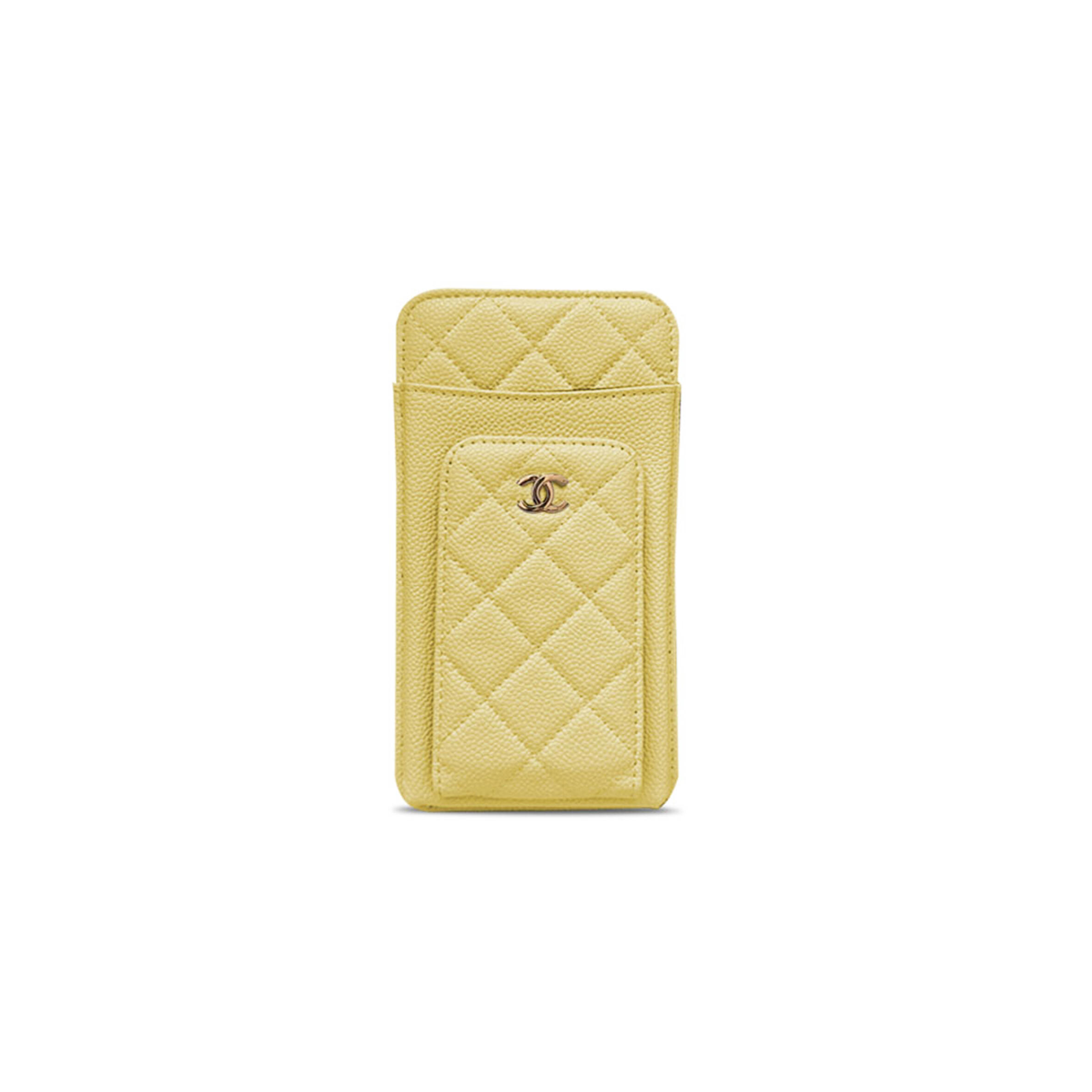 Ch**el caviar quilted cc phone holder (18*10*3cm)